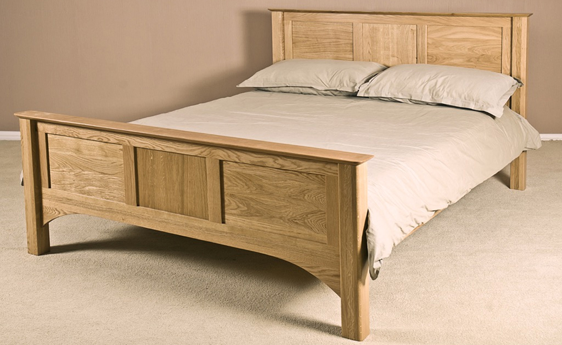 Falkenham Solid Oak 3ft High Foot End Bed