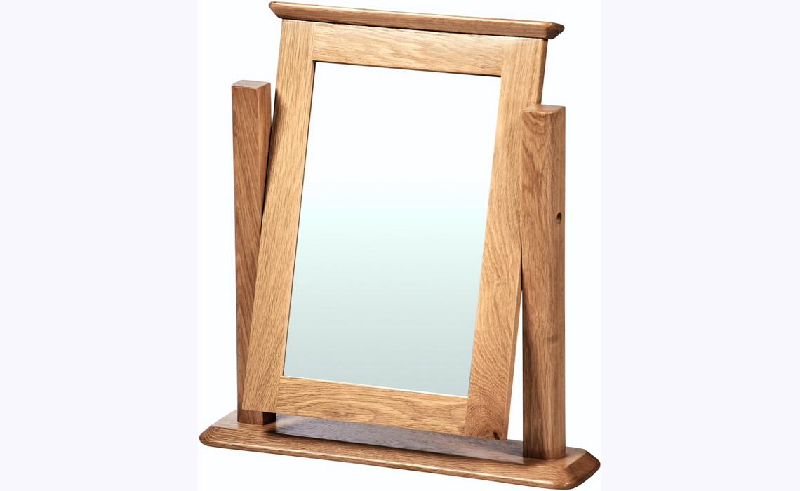 Falkenham Solid Oak Single Dressing Table Mirror