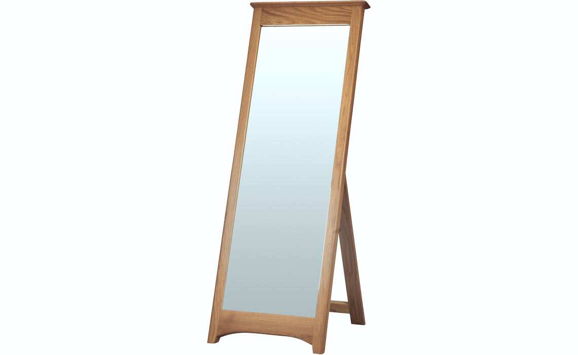 Falkenham Solid Oak Cheval Mirror