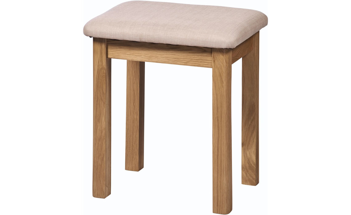 Falkenham Solid Oak Dressing Table Stool