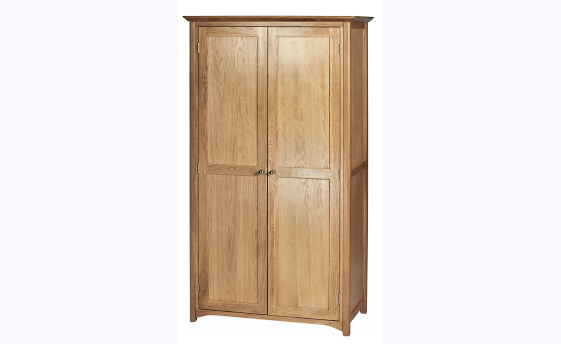 Falkenham Solid Oak Full Length Wardrobe