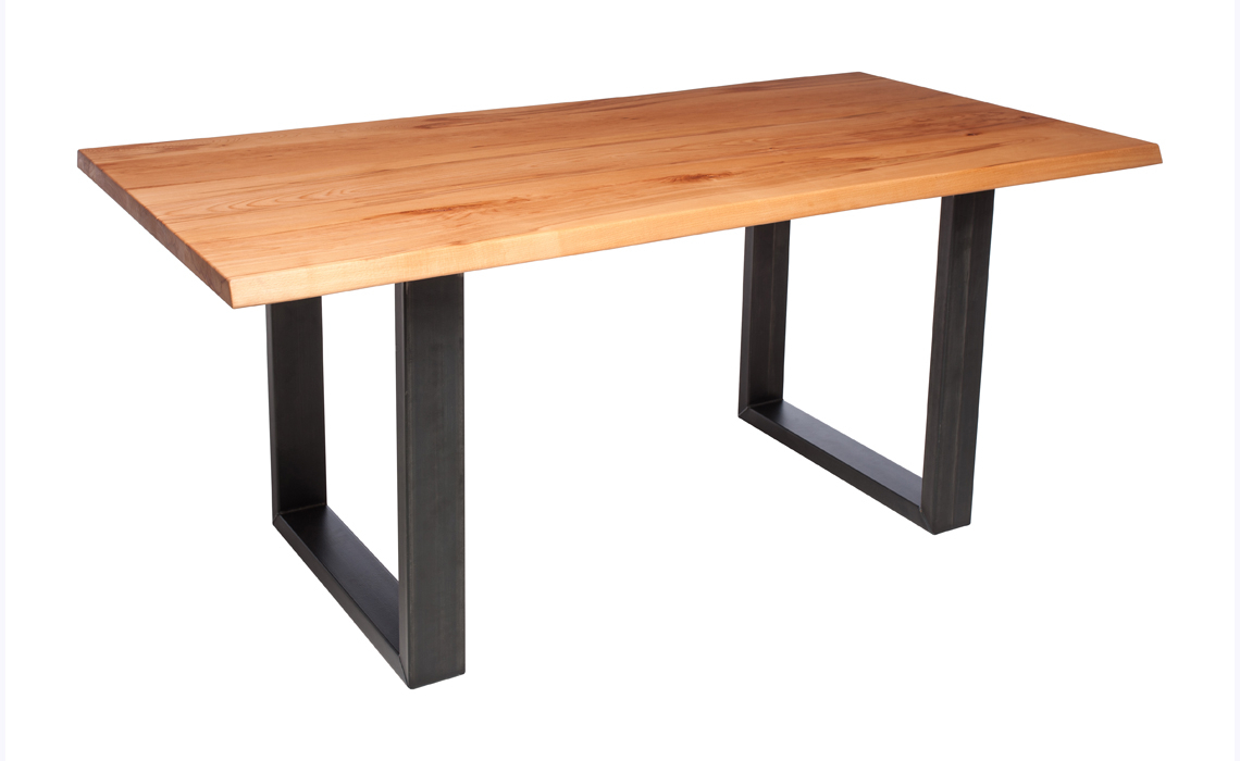Aurora Oak 240cm Dining Table With U Shaped Leg 