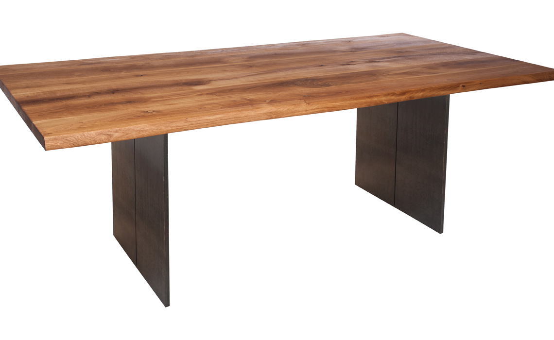 Aurora Oak 140cm Dining Table With Full Leg 