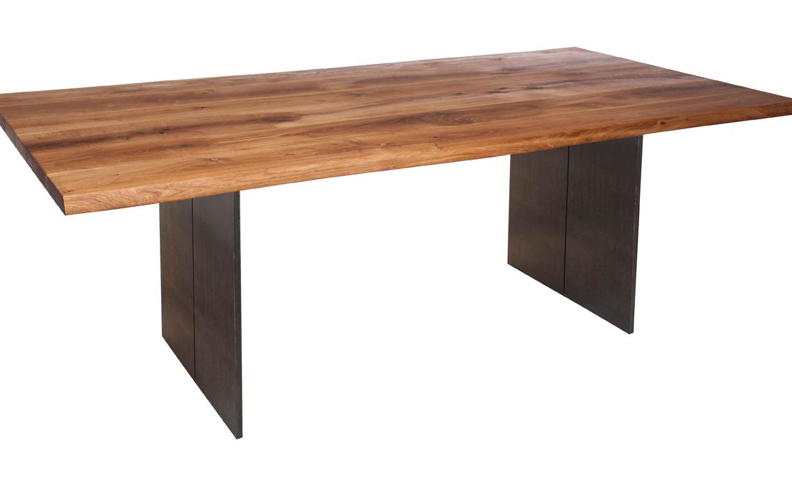 Aurora Oak 160cm Dining Table With Full Leg