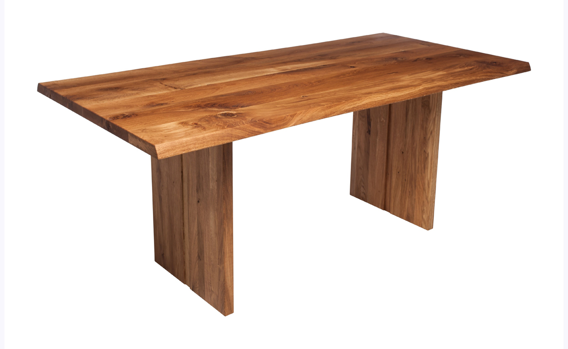 Aurora Oak 160cm Dining Table With Full Leg