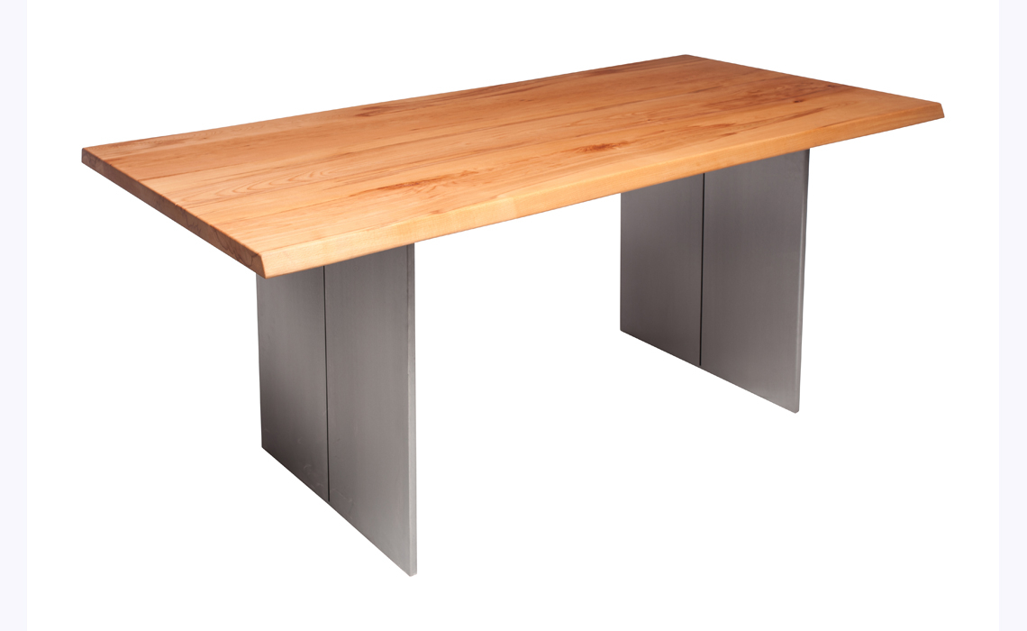 Aurora Oak 200 x 100cm Dining Table With Full Leg
