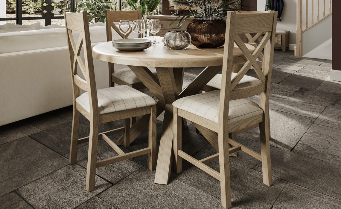 Ambassador Oak Round 120cm Dining Table