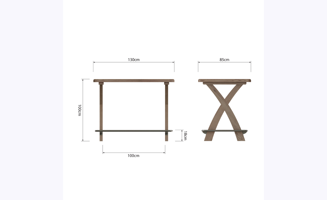 Ambassador Oak Bar Table