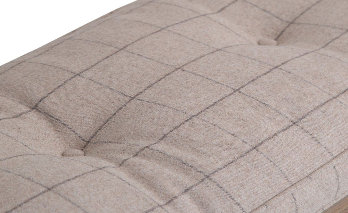 Ambassador 200cm Bench Cushion Grey Check