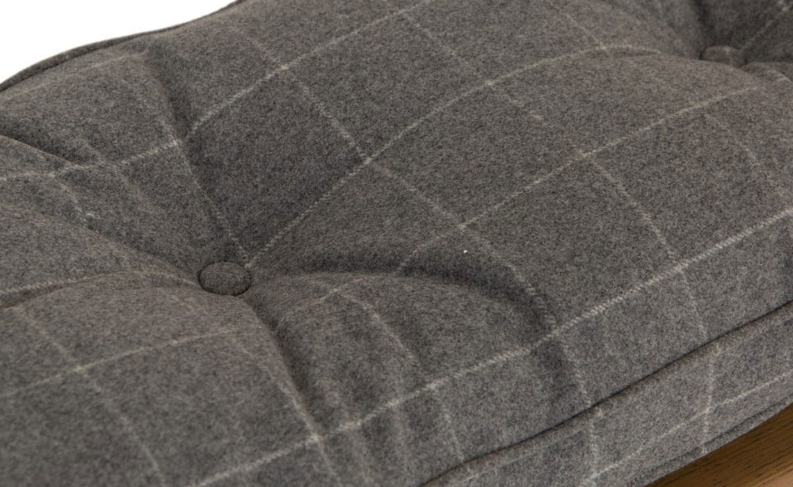 Ambassador 200cm Bench Cushion Grey Check