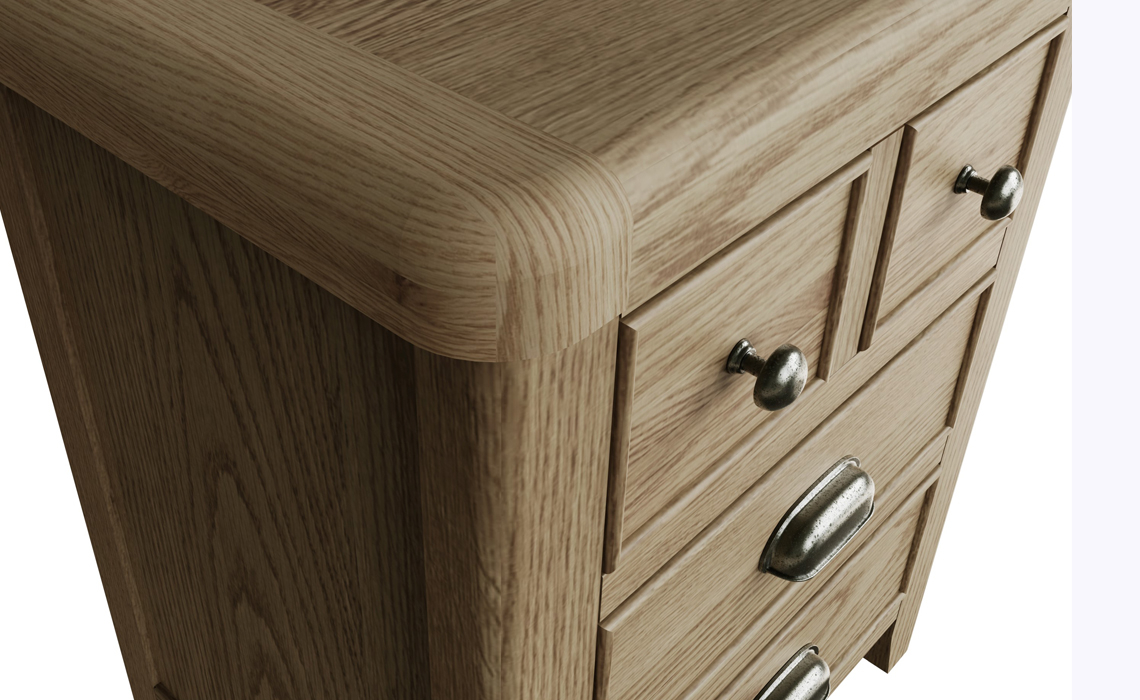 Ambassador Oak Extra Large Bedside Cabinet