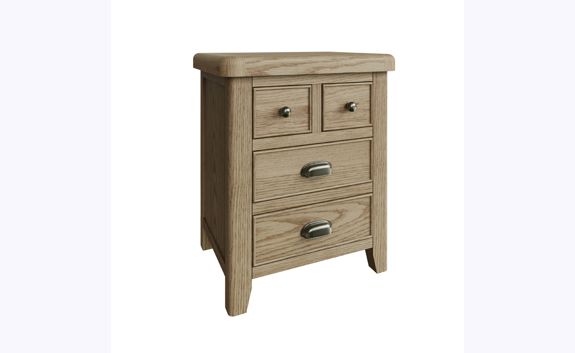 Ambassador Oak Extra Large Bedside Cabinet