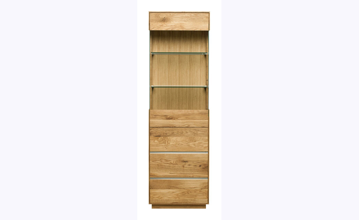 Aurora Solid European Oak Display Unit Single