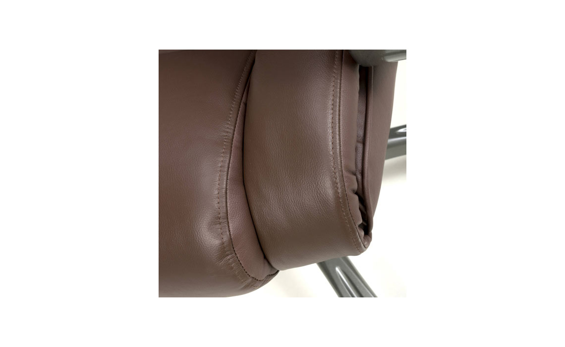 Regent Executive Leather Faced Brown Office Chair