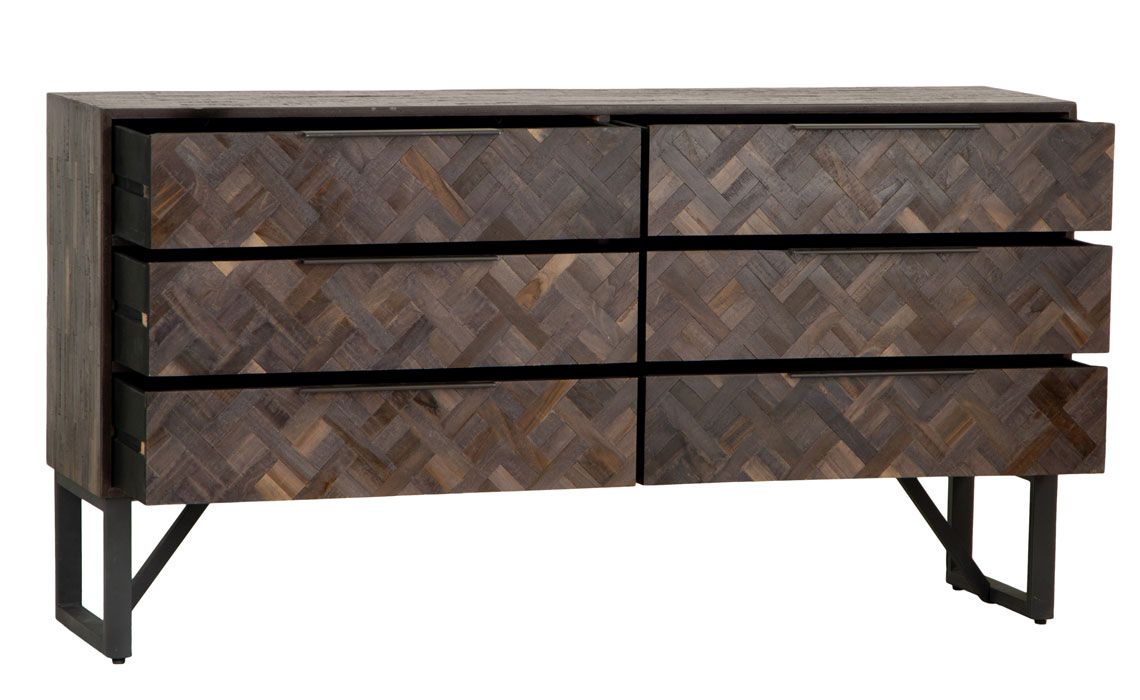 Tectona Reclaimed Teak 6 Drawer Chest Reclaimed Teak Beds