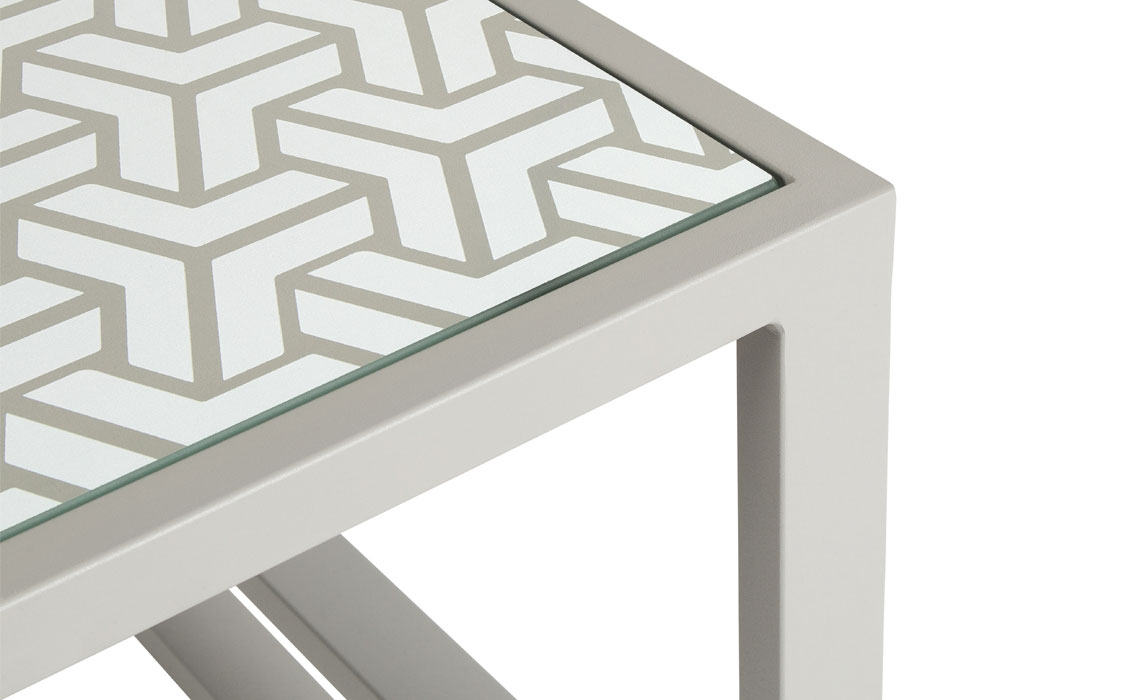 Side Table Patterned Top