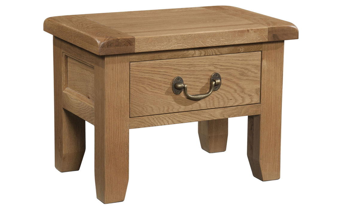 Newborne Oak Side Table With Drawer