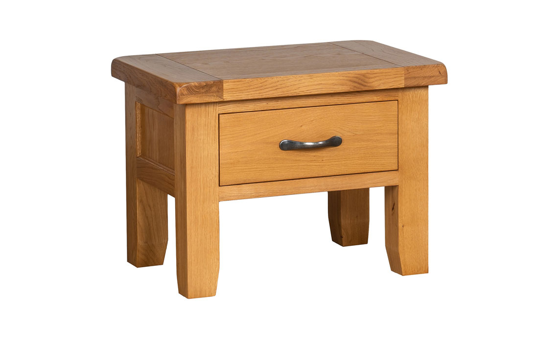 Newborne Oak Side Table With Drawer