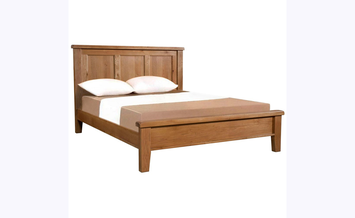 Newborne Oak Low End Bed Frame - 2 Sizes