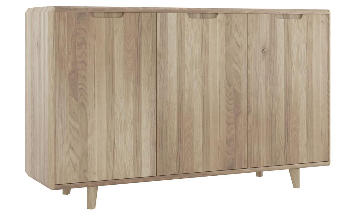 Oxford Solid Oak 3 Door Sideboard