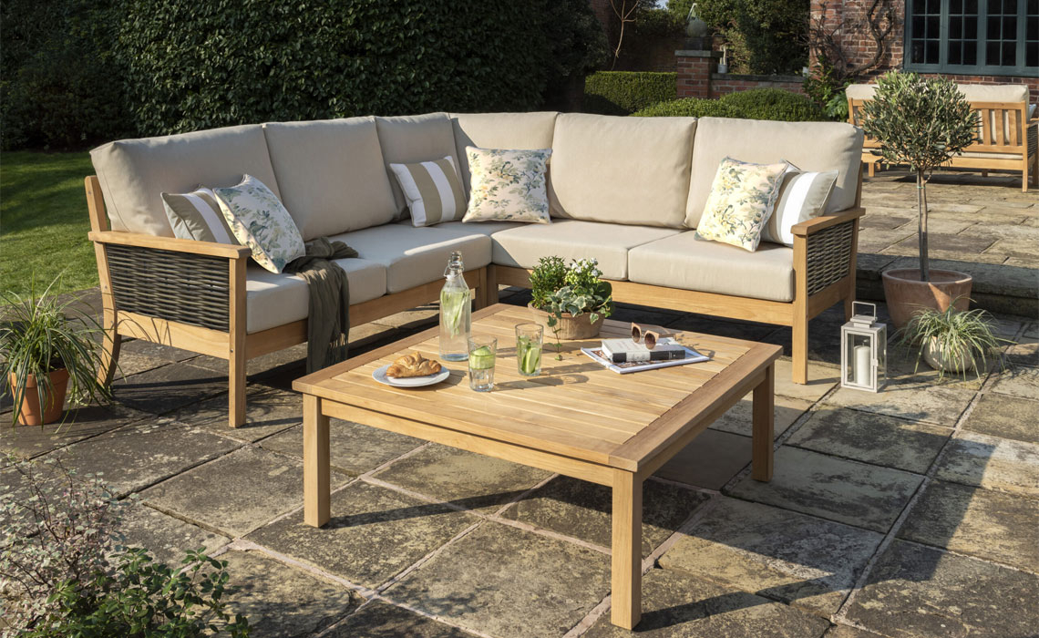 Salcey Woven Corner Sofa