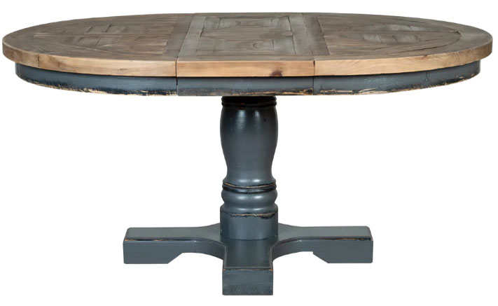Hemmingway Distressed Round 120-160cm Extending Table