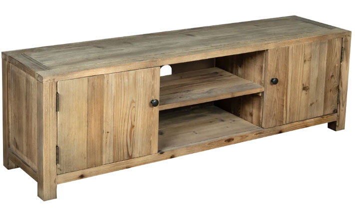 Carlton Reclaimed Pine Large TV Unit