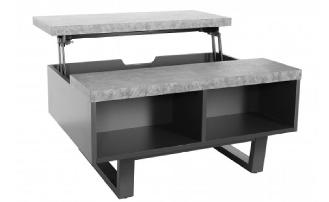 Native Stone Storage Coffee Table With Laptop Desk
