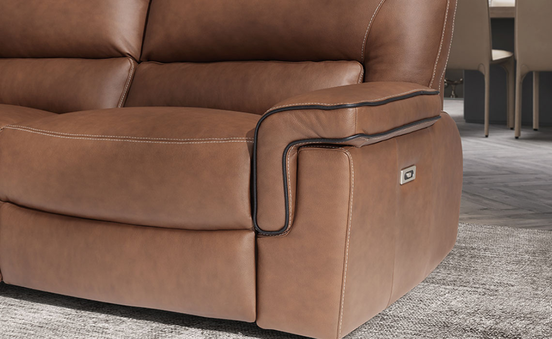 Legend 3 Seater 2 Cushion Sofa - Fabric Or Leather