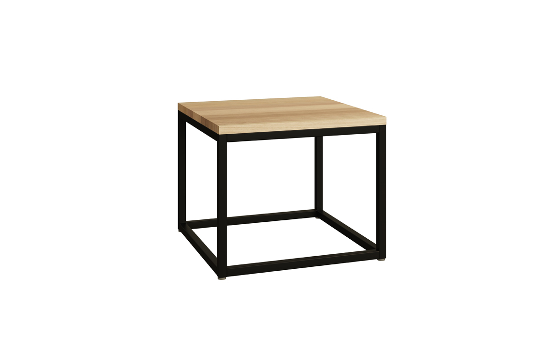 Modal Solid Oak Square Side Table