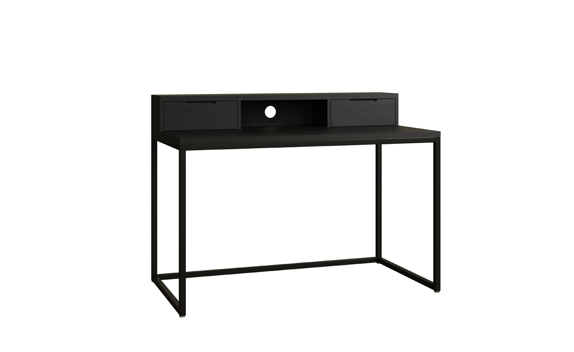 Modal Solid Black Oak Desk