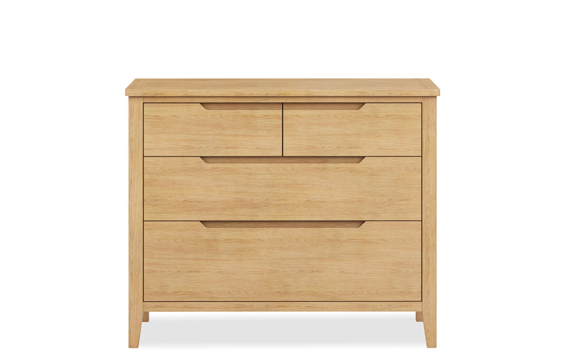 Copenhagen Oak 4 Drawer Wide Chest