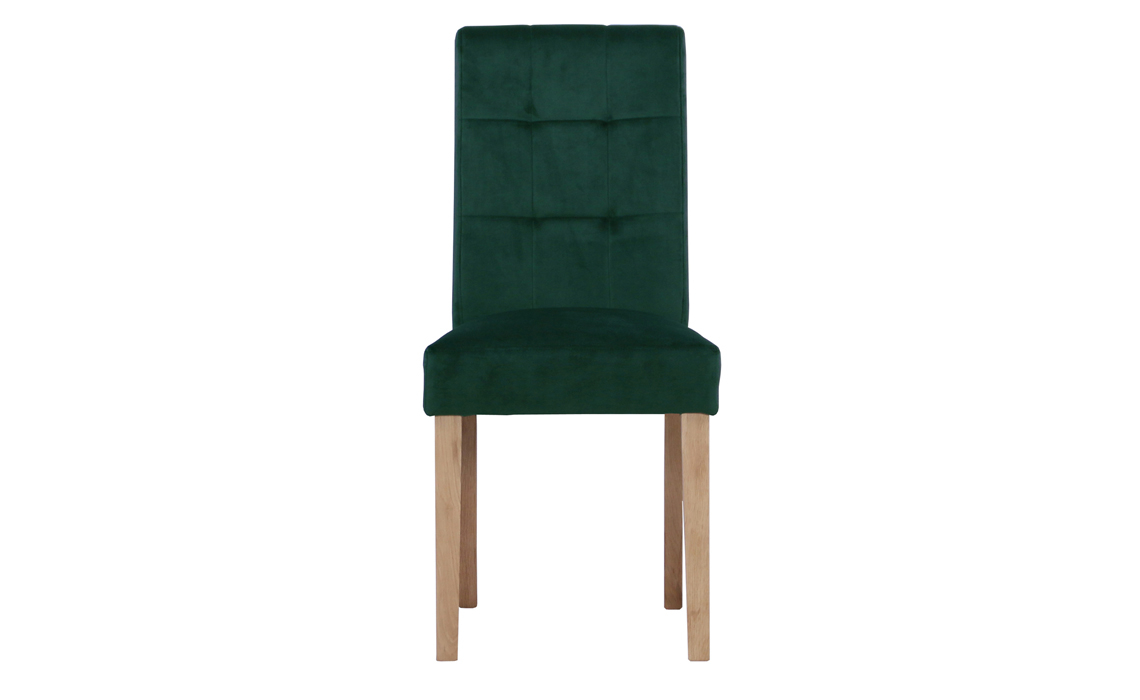 Melbourne Velvet Dining Chair in Forest Green