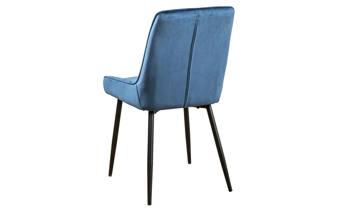 Seattle Soft Touch Diamond-Back Dining Chair Blue