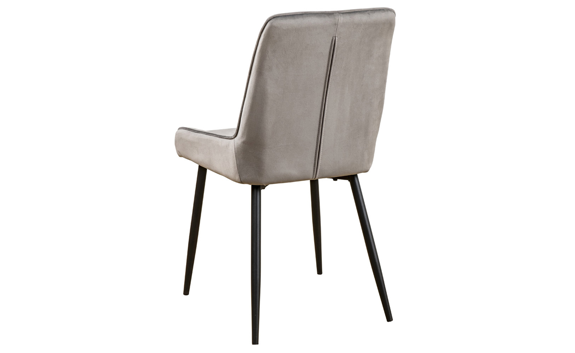 Seattle Soft Touch Diamond-Back Dining Chair Grey