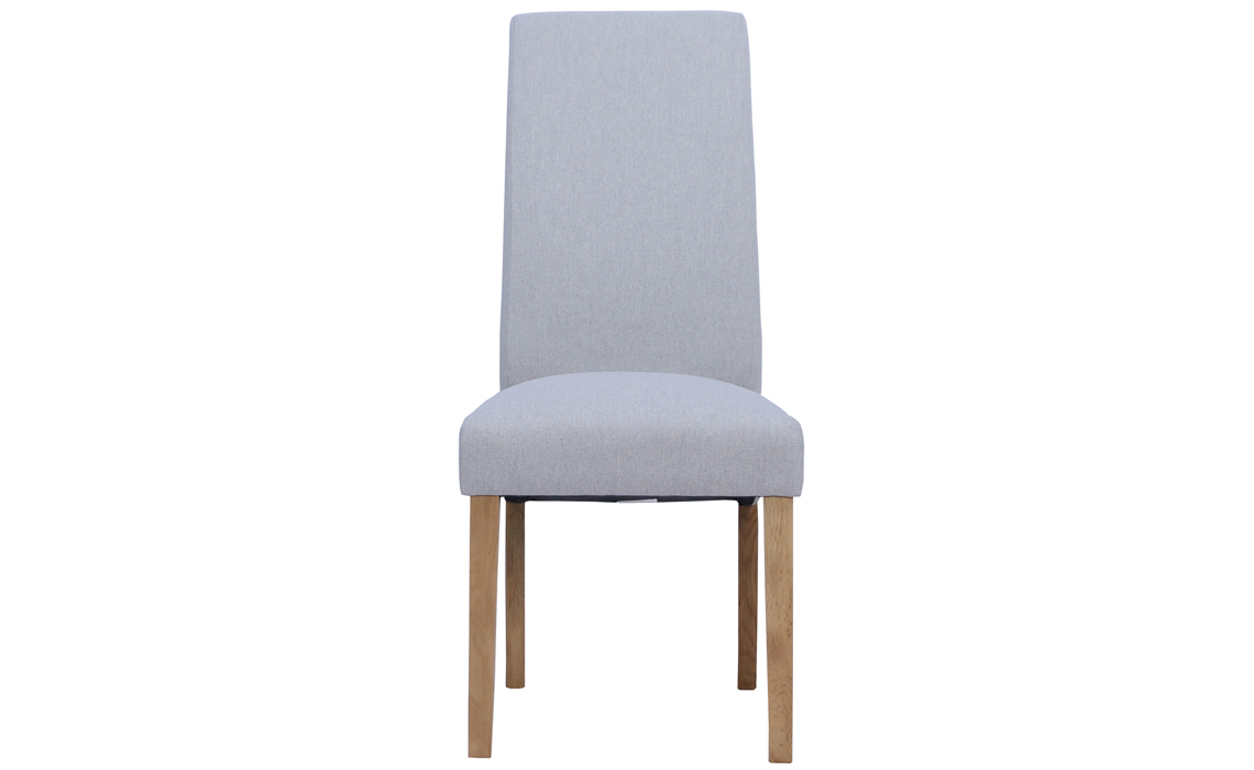 Bucklesham Roll Back Fabric Chair Light Grey