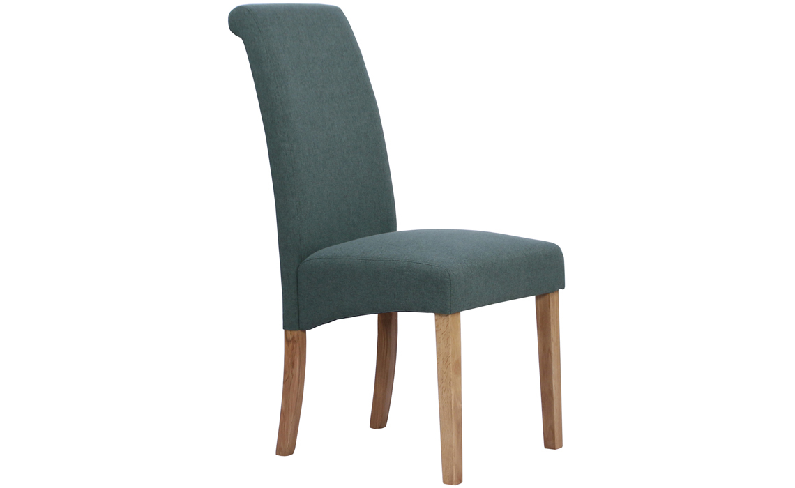 Bucklesham Roll Back Fabric Chair Green