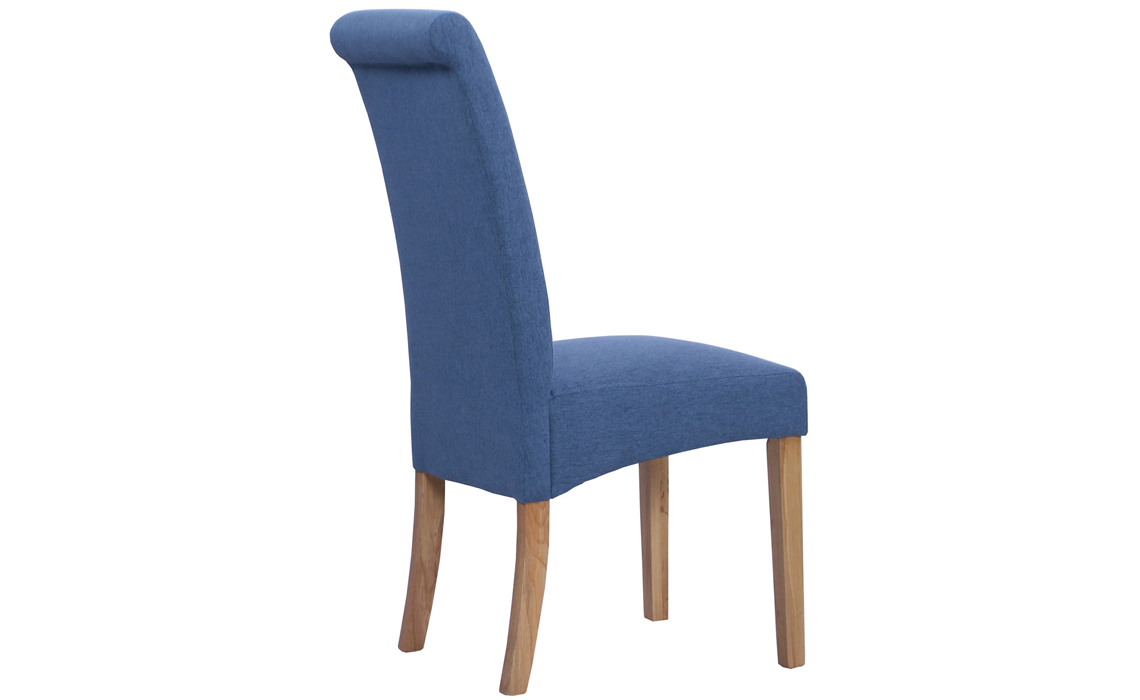 Bucklesham Roll Back Fabric Chair Blue