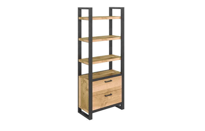 Native Oak Collection - Native Oak Bookcase With Drawers
