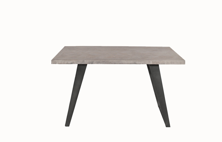 Mango & Sheesham Dining Tables - Mimoso Grey Wash Mango 135cm Dining Table