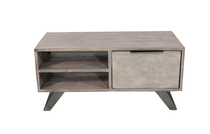 Mango Coffee Tables - Mimoso Grey Wash Mango Coffee/TV Table