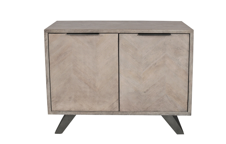 Sideboards & Cabinets - Mimoso Grey Wash Mango Small 2 Door Sideboard