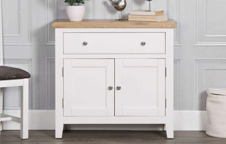 Painted Sideboards - Ashley Painted White Small Sideboard