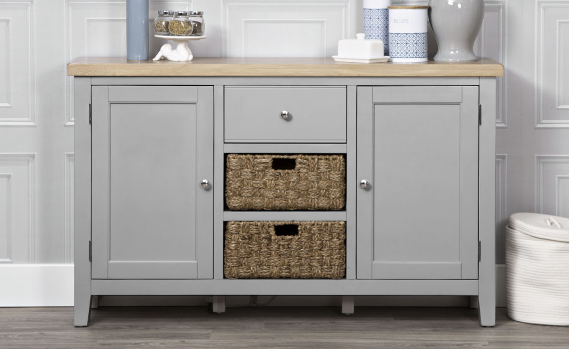 Ashley Painted Grey Collection - Ashley Painted Grey Large Sideboard