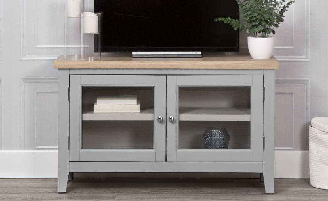 Painted Standard TV Units - Ashley Painted Grey Standard TV Unit