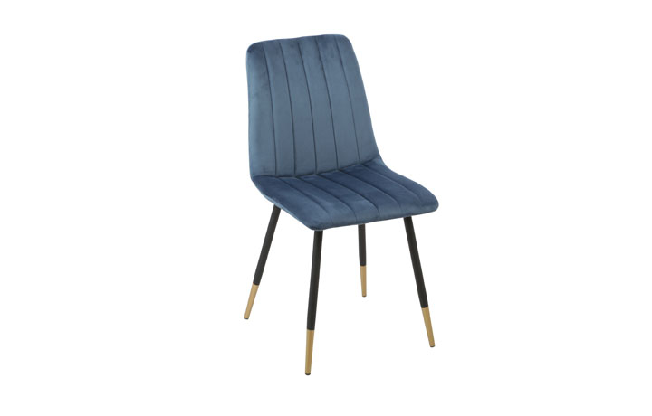 Upholstered Dining Chairs - Lucca Upholstered Dining Chair Blue