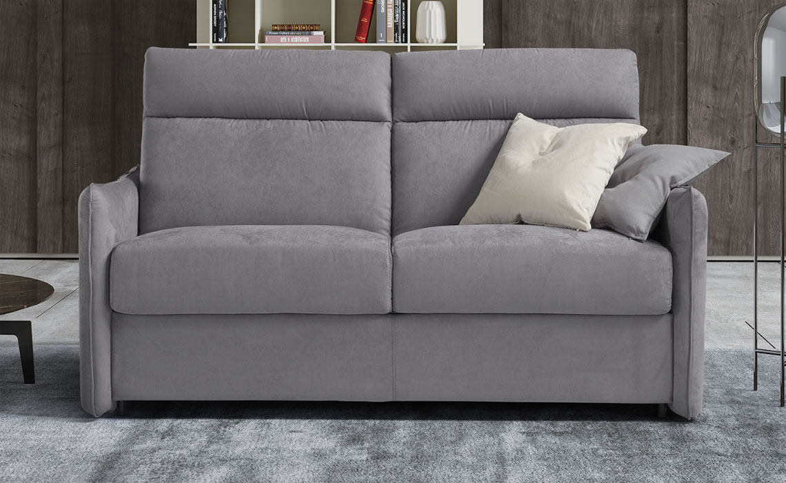 Aimee Sofa Bed Collection - Fabric & Leather - Aimee 3 Seater Sofa Bed With Deluxe Mattress - Leather or Fabric