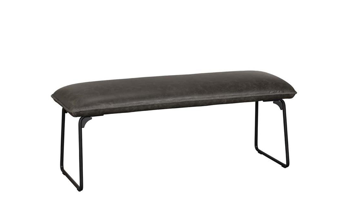 Benches - Cooper Upholstered Low Bench Grey