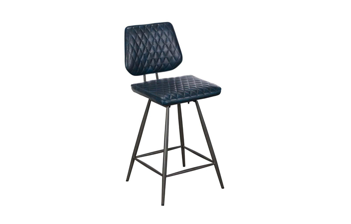 Soho House Solid Oak Range - Dalton Bar stool Blue