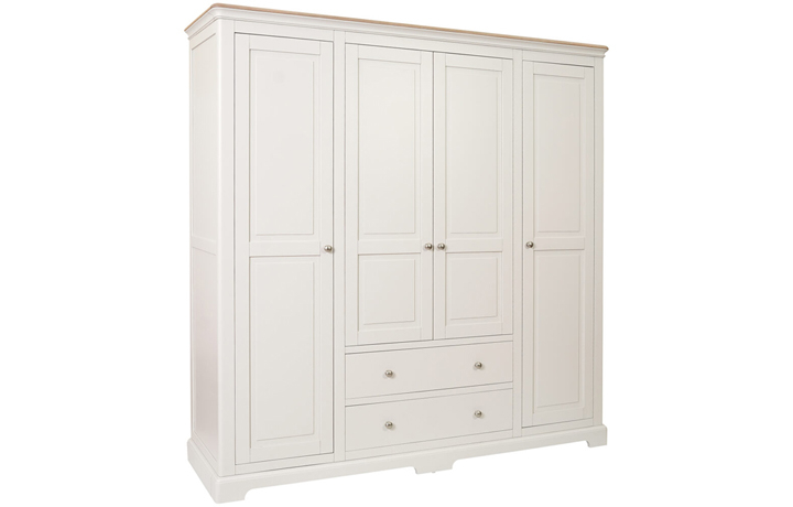 Melford Painted Collection - Various Colours - Melford Painted 4 Door Wardrobe